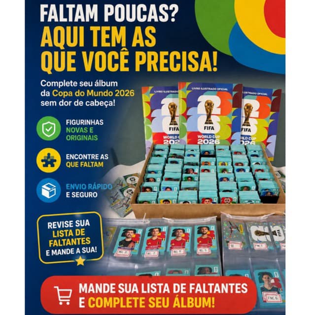 Kit Figurinha da Copa Original - Complete Seu Álbum