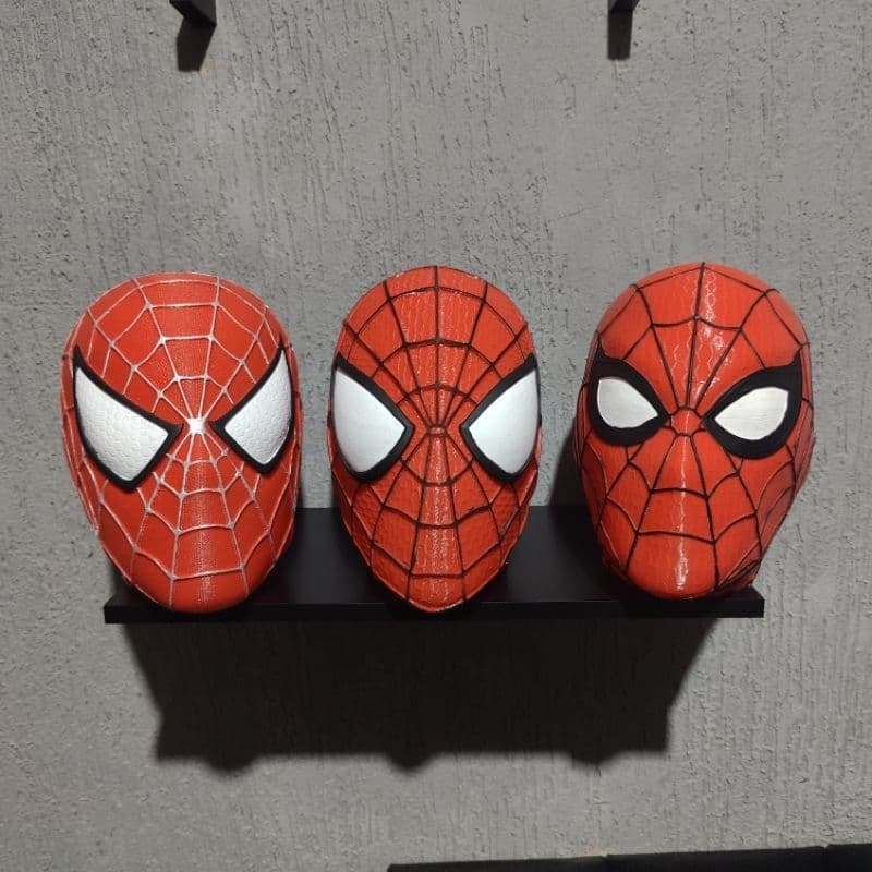 Cabeça do Homem Aranha 20cm suporte fone Spiderman
