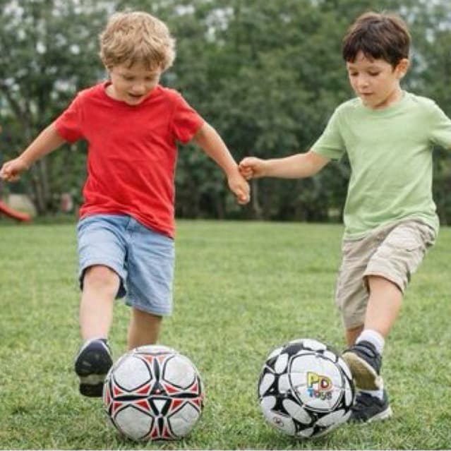 Bola Futebol Infantil Inflavel Macia Vinil Tamanho N2 Brinquedo Crianca 3 Anos