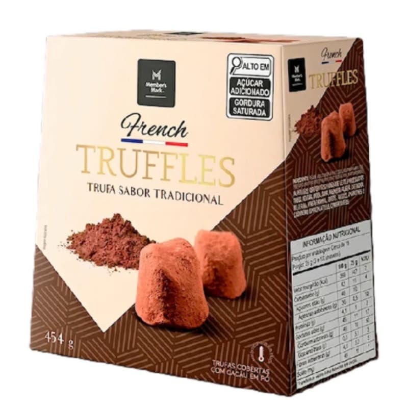 Chocolate Francês Truffles 454g Tradicional | Trufa Francesa Gourmet | Caixa Presente Premium