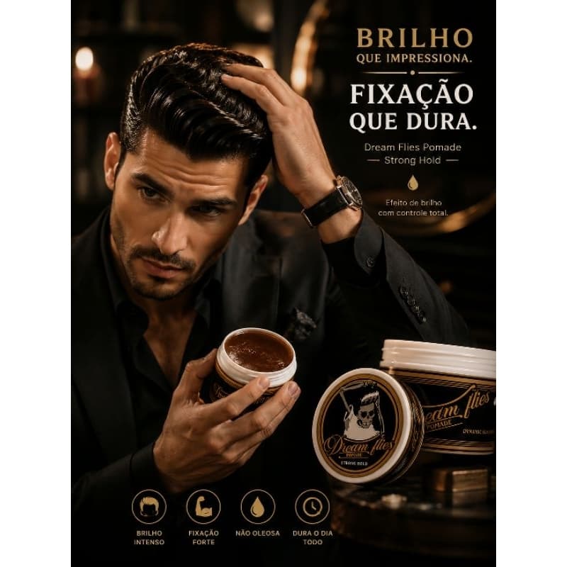 Pomada para cabelo Dream Files  - Efeito molhado