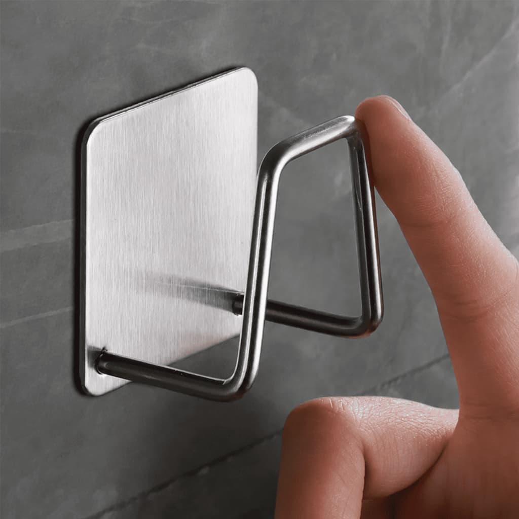 Gancho de Metal Adesivo Multifuncional Sem Furar Quadros Utensílios De Cozinha Banheiros Parafuso