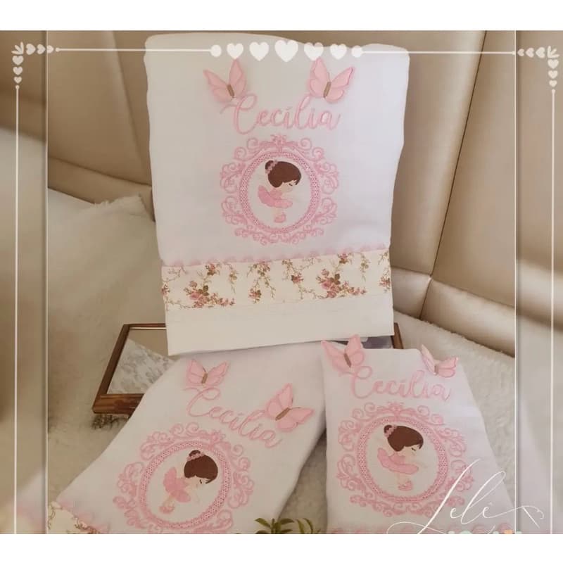 kit Pano de boca | Fraldinha personalizada