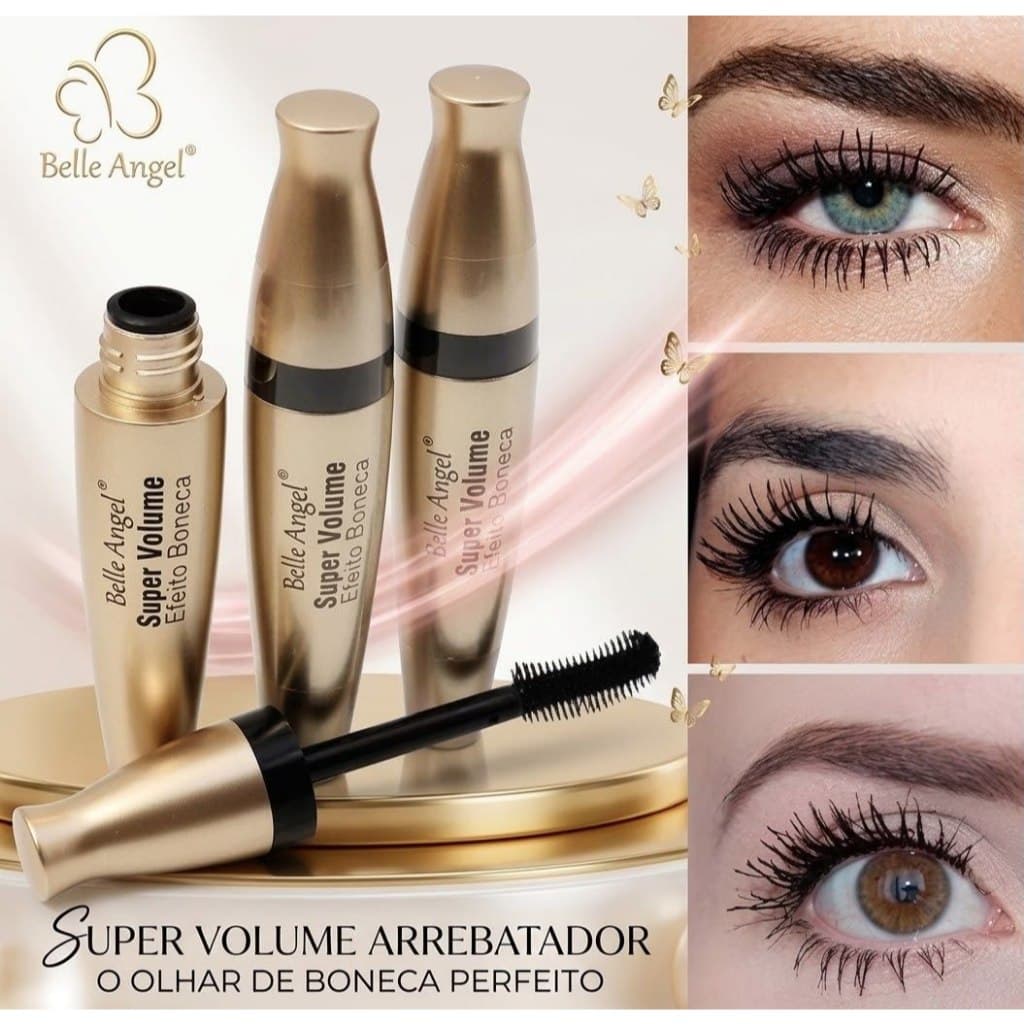 Belle Angel Rímel máscara de cílios super volume Efeito Boneca
