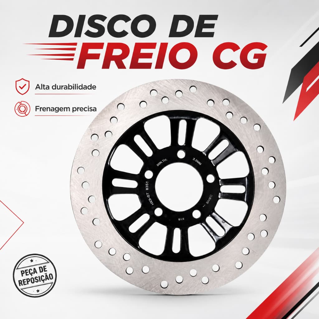 DISCO DE FREIO DIANTEIRO CERAMICO CG 150 E CG 160 2004 A 2027