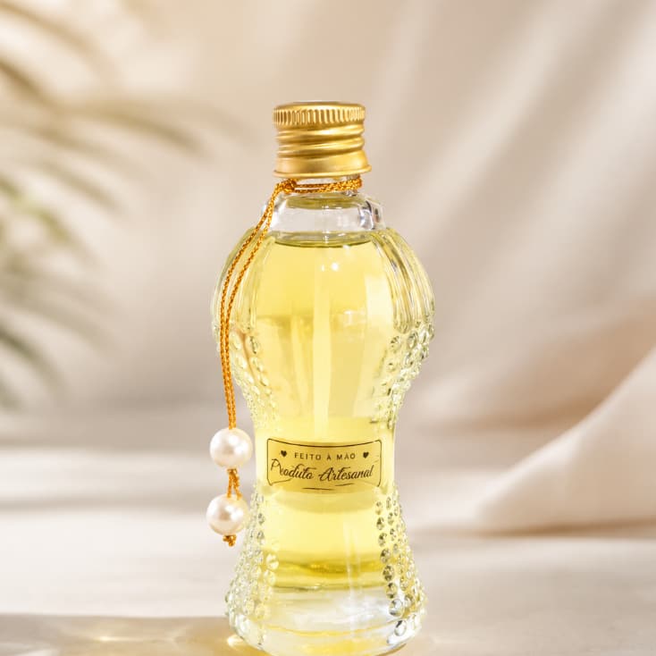 Difusor de Aromas com varetas,aromatizador de ambiente,100 ml Vidro cinturinha, Malu Aromas, Aroma:âmbar cm laranja lima