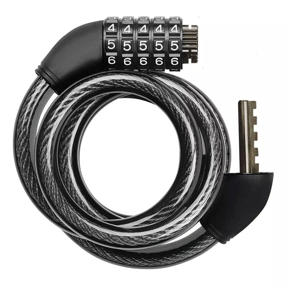 Corrente com Cadeado com Senha 5 Dígitos Luatek LKBL44 para Bike e Moto