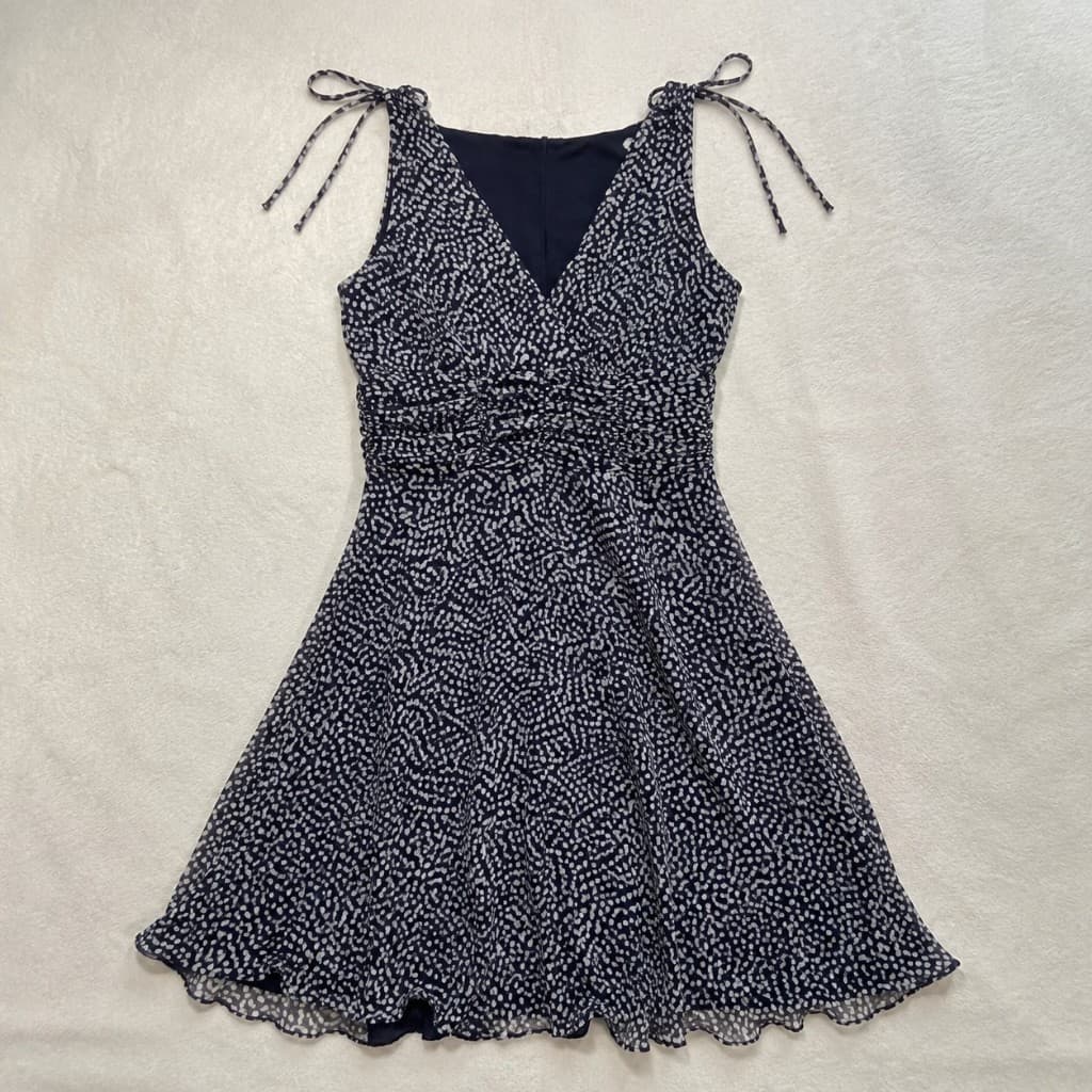 vestido acinturado rodado bolinhas poá retrô dressbarn