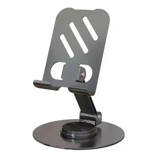 Suporte De Mesa Para Smartphone E Ipad Dobrável E Giratório