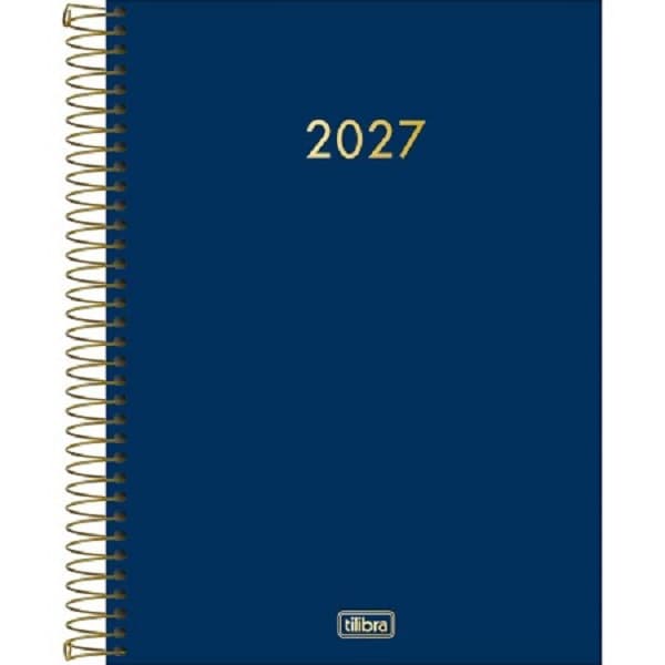 Agenda Executiva Espiral Diária 20 X 27,5 Cm Napoli Cores - Tilibra