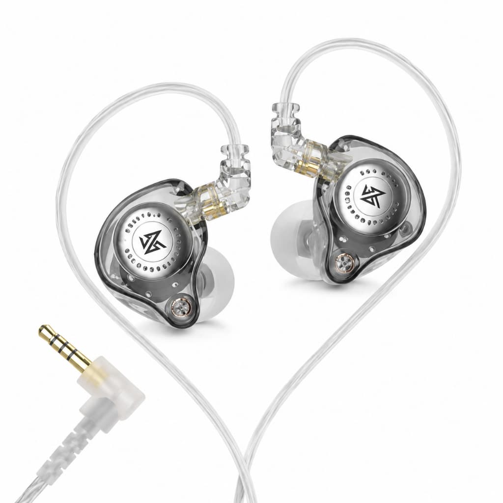 Fone de Ouvido Intra-auricular Dinâmico KZ EDXPRO2 EDX PRO 2 HIFI com Graves Potentes, Plugue 3.5MM