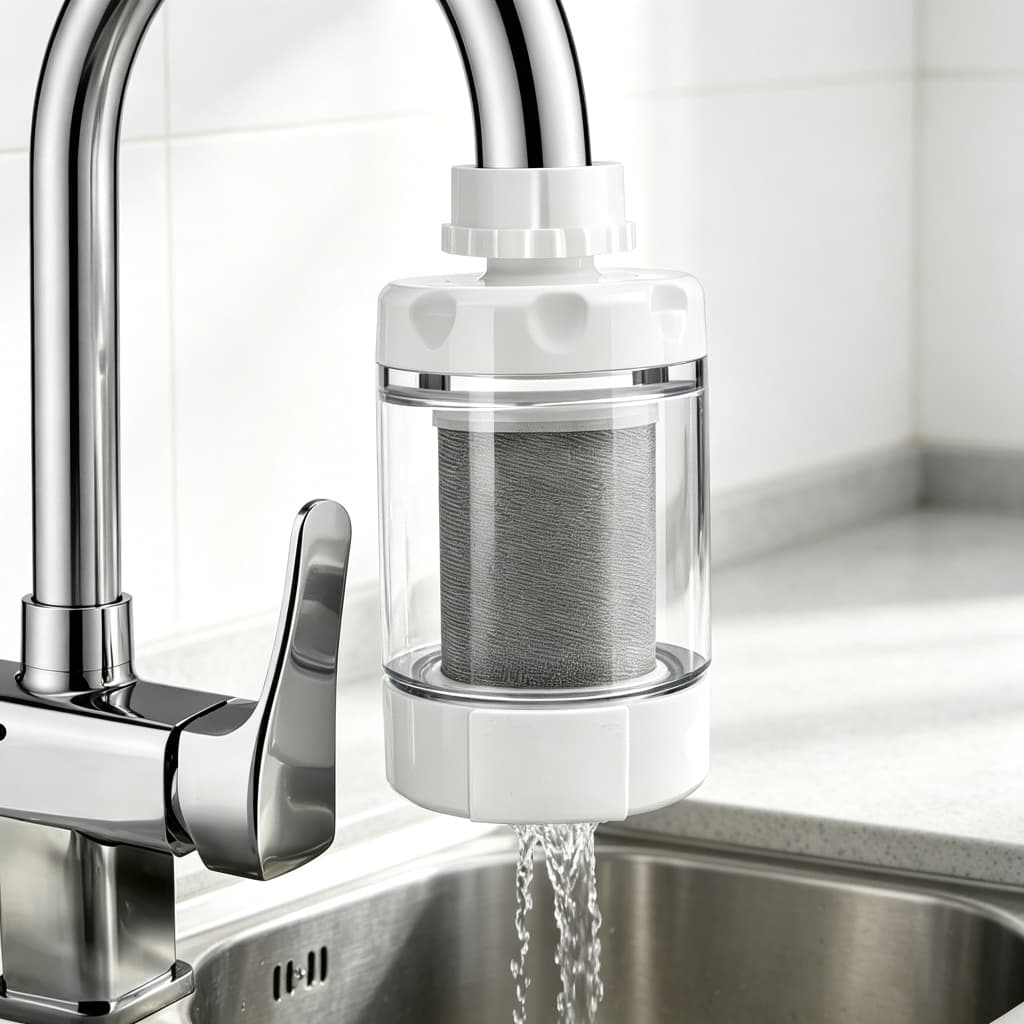 Purificador de Água para Torneira 360° Giratório Filtro Lavável Econômico Universal Água Limpa Cozinha Banheiro