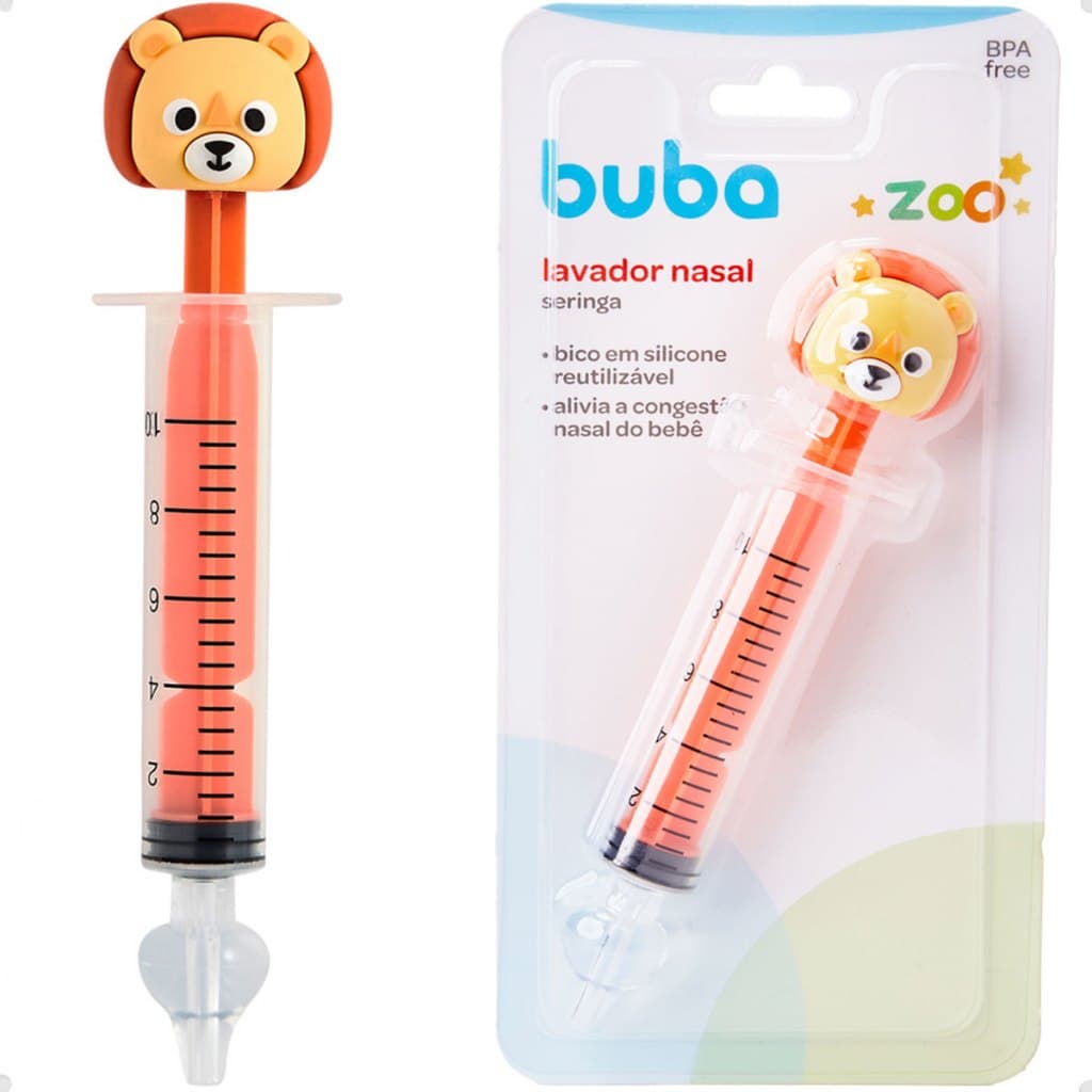 Lavador Higienizador Nasal Seringa Com Bico Silicone Aspirador catarro