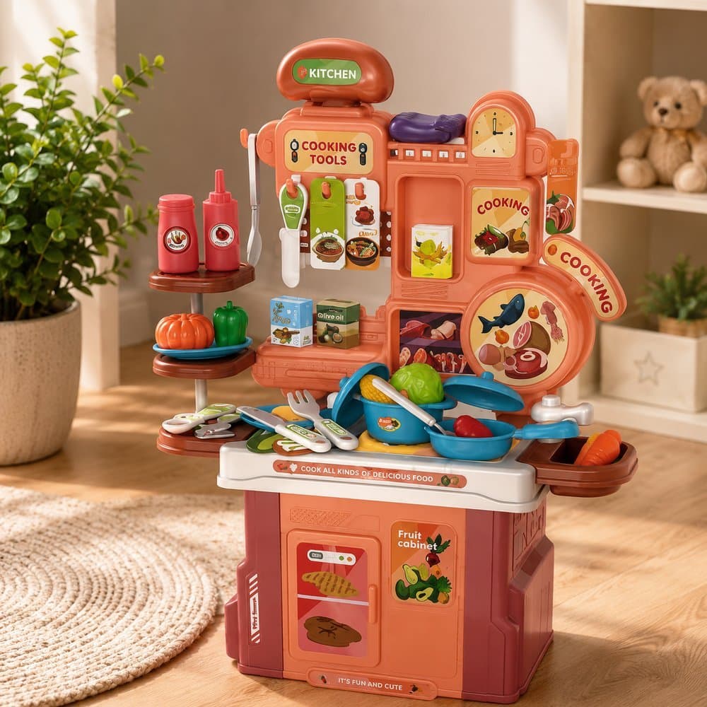 Kit Cozinha Infantil Completa com Acessórios 46 Peças