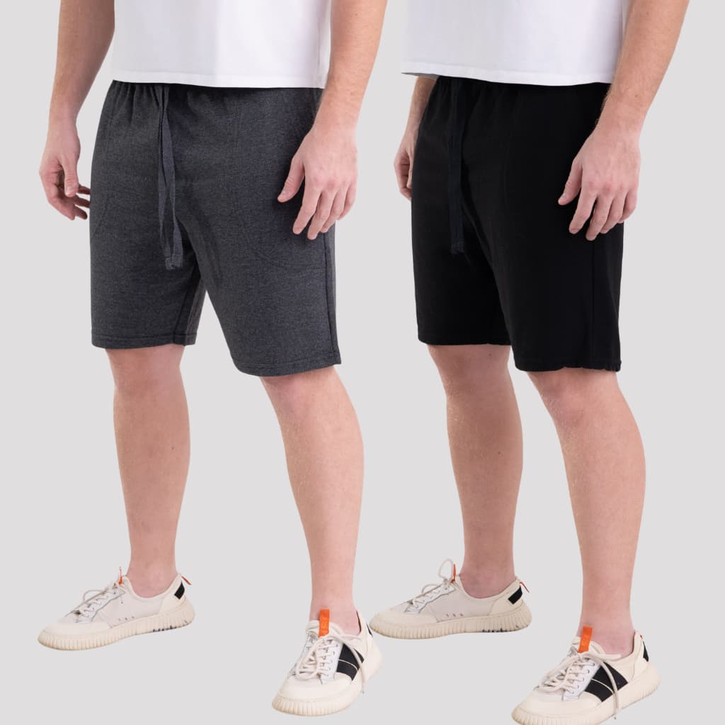 Kit 2 Bermuda Moletom Masculina Academia Casual ALGODÃO Bermuda Moletom Bermuda Academia Masculina