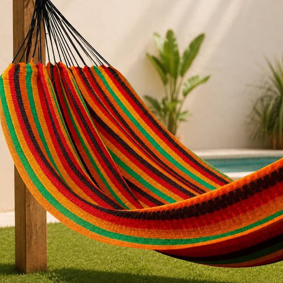 🛏️ Rede de Descanso 100% Nylon Amazonas Impermeável – Resistente, Leve e Confortável