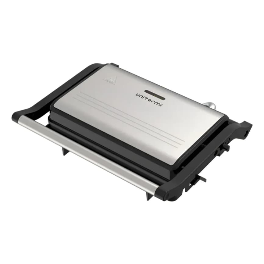 Grill Elétrico Unitermi 1000w 2 Em 1 Antiaderente Multiuso Compacta