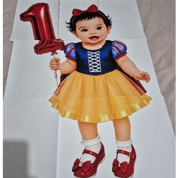 Display Decorativo 42 cm para Festa em Papel Fotográfico glossy adesivo 130g – Monte Você Mesmo