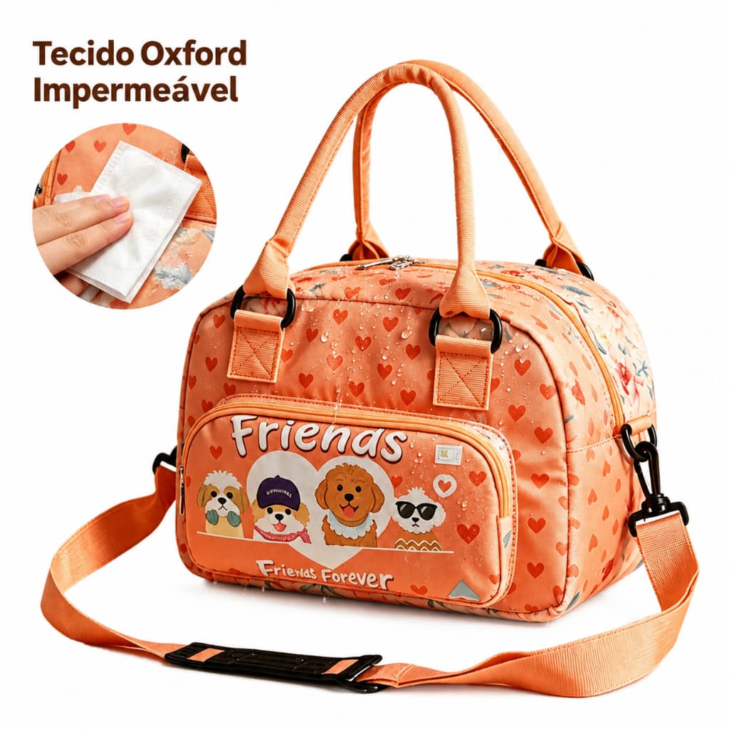 Bolsa Térmica Feminina 10L Marmita Lancheira Alça Ombro Floral Saco térmico para alimentos