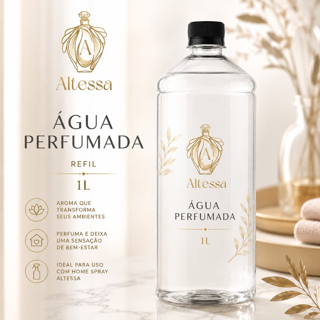 Refil Água Perfumada de Ambiente 1L Roupas Tecidos Cortinas Aromas Aromatizadores De Ambiente Home Spray água de passar