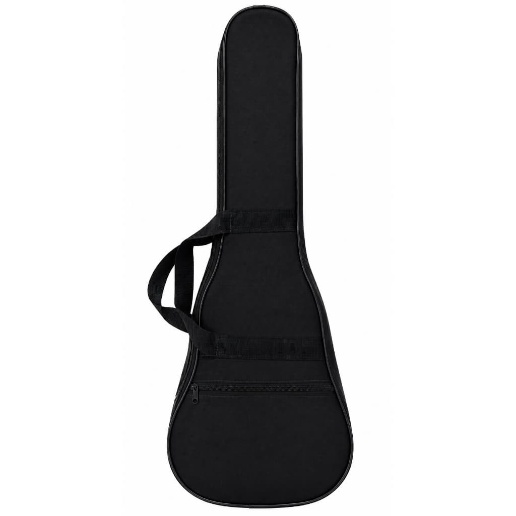 Capa Simples Para Ukulele Soprano/Concert/Tenor Preto/Rosa