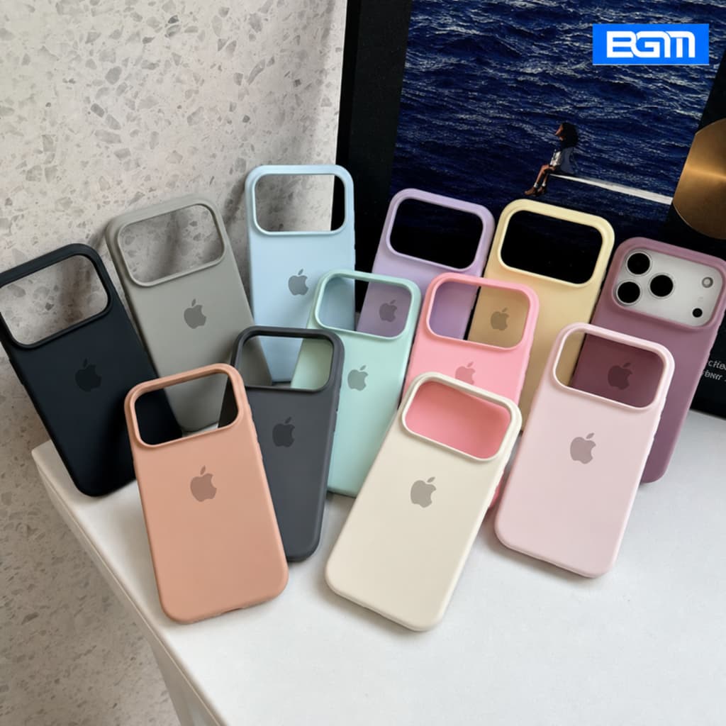 BGM—Capinha Case Silicone Aveludada Para iPhone 17 normal/iPhone 17 Pro/iPhone 17 Pro Max
