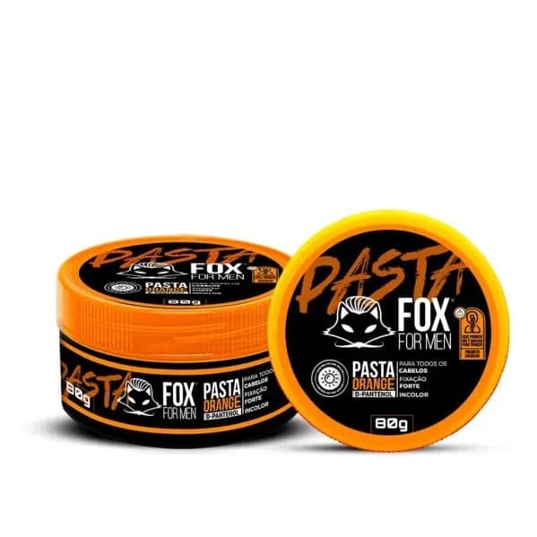 Creme Modelador Fox For Men Orange 80g com Fixação Leve e Natural