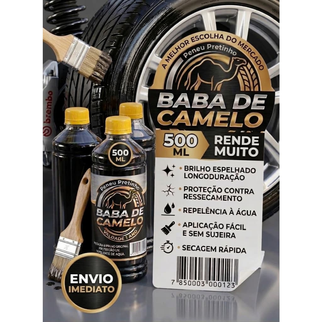 Pretinho De Pneu Pretinho Pneu Brilho Molhado Alta Fixação Resiste A Agua Pretinho Carro Moto Limpa Pneu 500ml