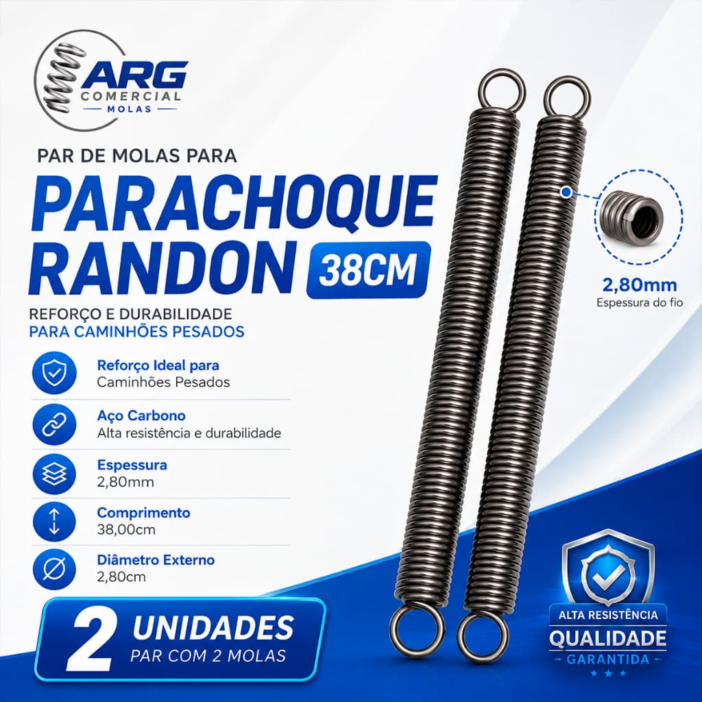 Mola Para Parachoque 38cm (Par)