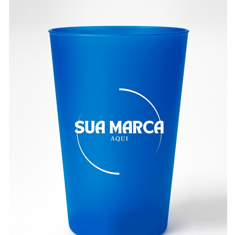 Kit 10 Copos Ecologic 400 ml Personalizado 1 cor