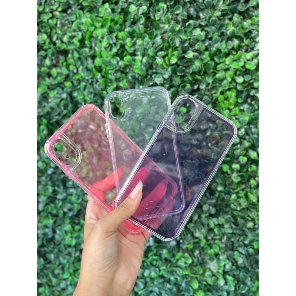 Kit Com 3 Capas Capinhas de Celular  Space Transparente Compatível com iPhone XR Super Resistente Cores Variadas