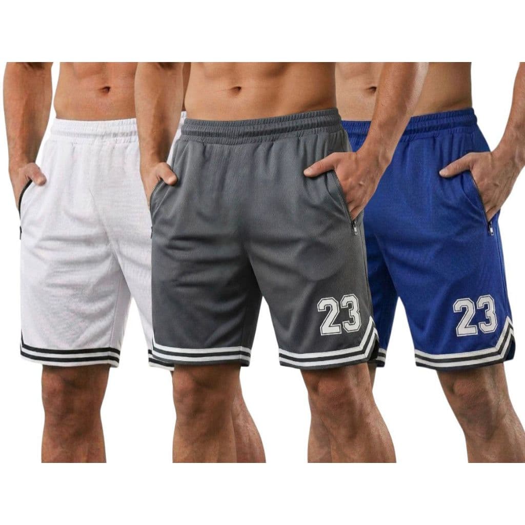 Kit 3 Shorts Masculino Dry Fit Esportivo Basquete Futebol E Academia Várias Cores E Tamanhos