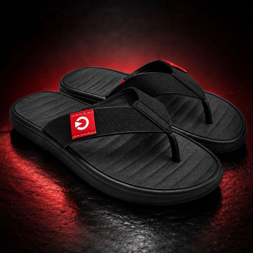 Chinelo Masculino Casual Confort Plus Preto – Leve, Moderno e Confortável