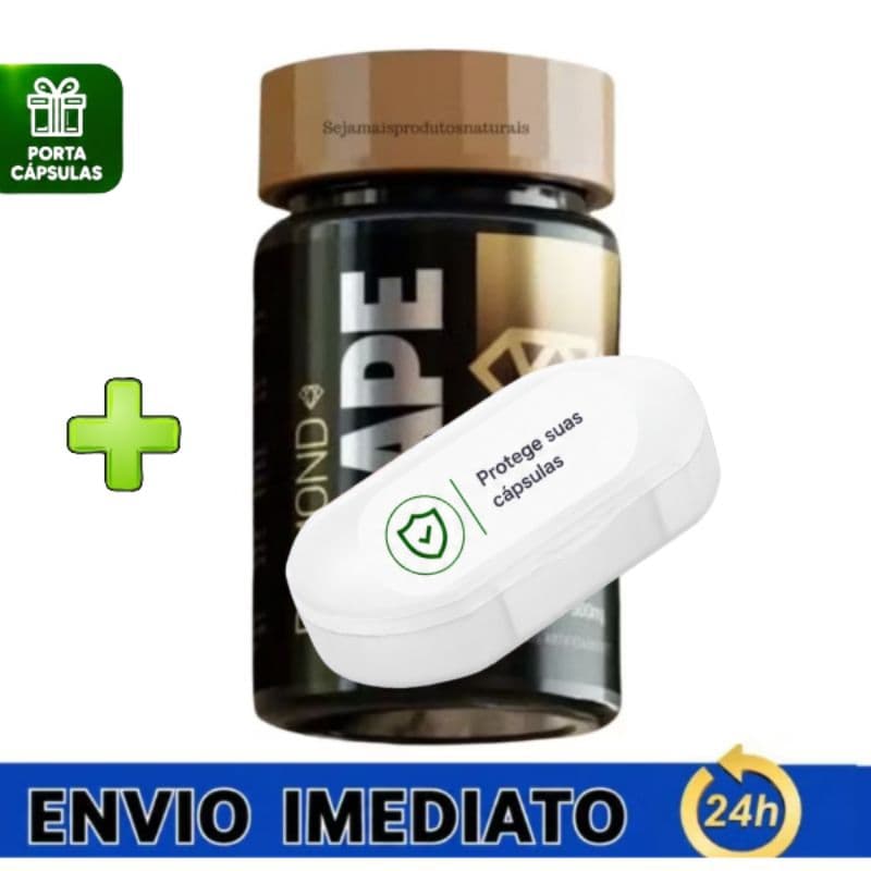 Porta Comprimidos + 1 Pote de Shape Diamante para 30 dias