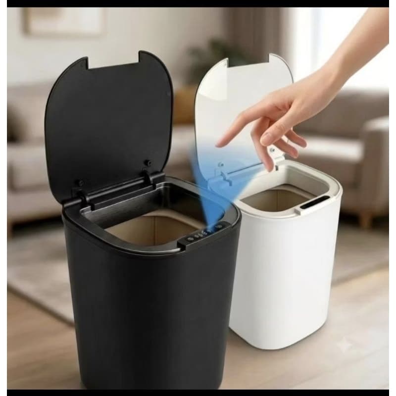 Lixeira Inteligente Com Sensor Automático Capacidade De 16 litros Ideal Para Banheiros Cozinhas Escritórios...