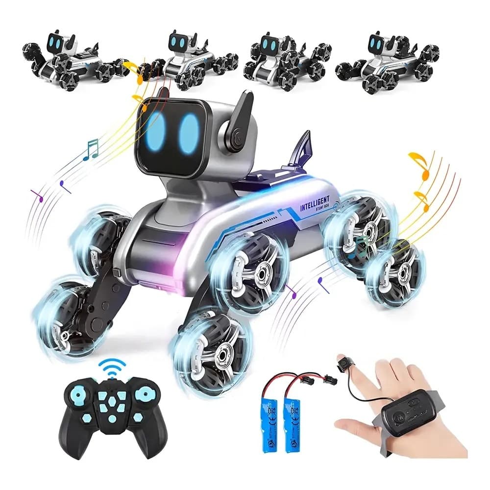 Cachorro Robô Inteligente Infantil Controle Sensor Movimento