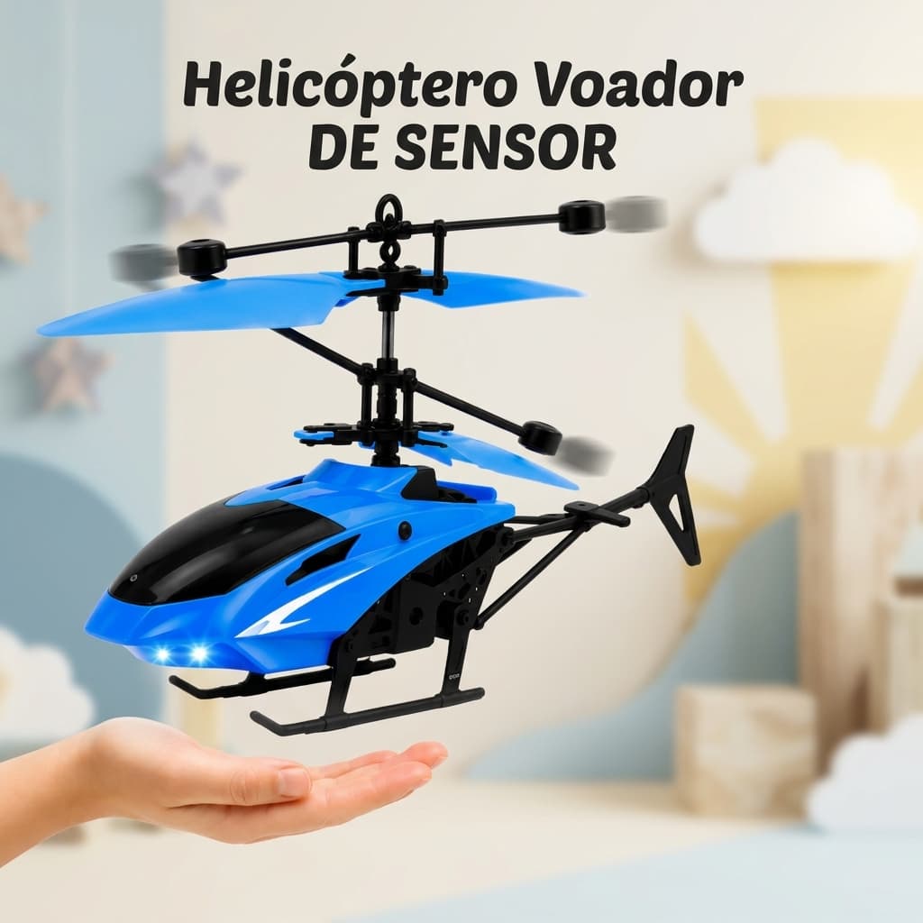 Helicóptero Voador de Indução Sensor de Mão Recarregável USB Luz LED Voo Automático Brinquedo Infantil LED