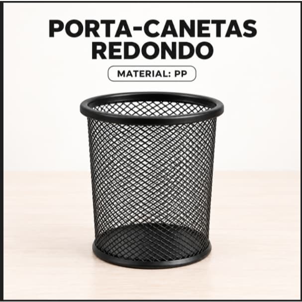 Porta Lápis canetas Escritório Organizador Mesa Redondo