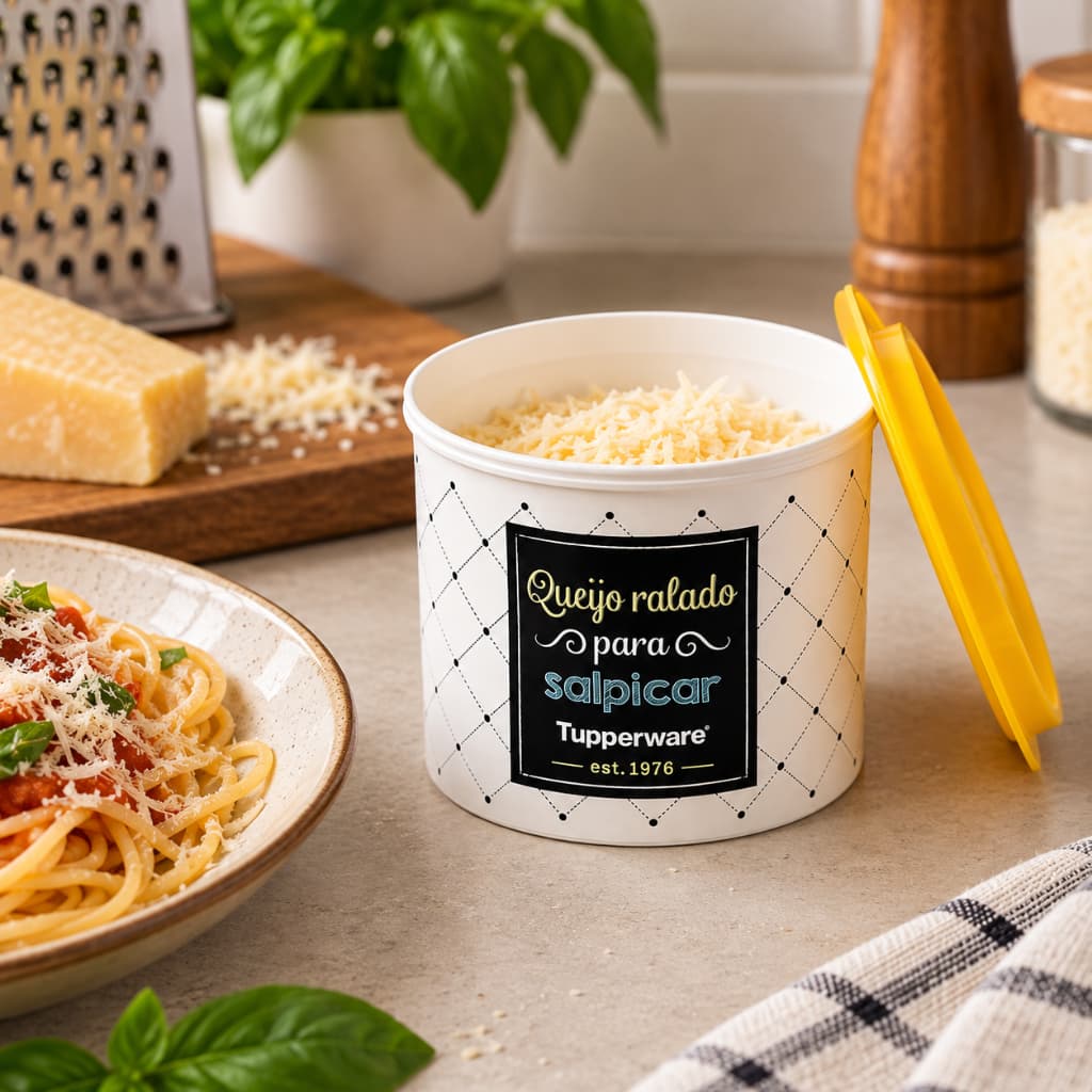 Pote Tupperware Queijo Ralado para Salpicar 500ml