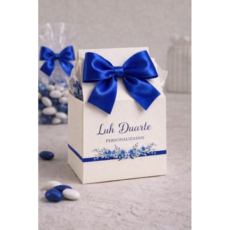 Laços de Cetim Azul Royal com Fio Encerado – 8x8cm Ideal para Lembrancinhas e Artesanato ENVIO RÁPIDO