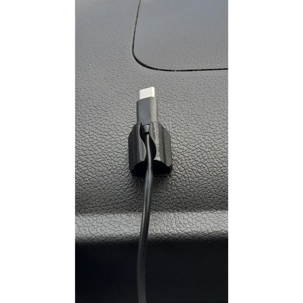 Suporte de Cabo USB Autoadesivo Veicular Universal