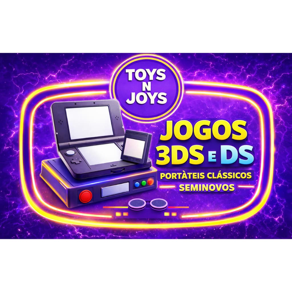 JOGOS NINTENDO DS e 3DS SEMINOVOS + GARANTIA