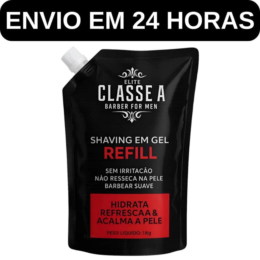 Shaving Gel Barbear Classe A 1kg Profissional Hidrata Refresca Acalma Pele - Envio Em 24 Horas
