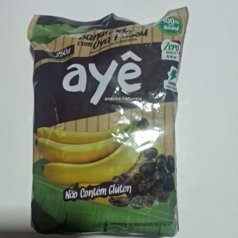 Doces de banana com uva passa sem açucar ayê pc10un bananada ayê doce fitness