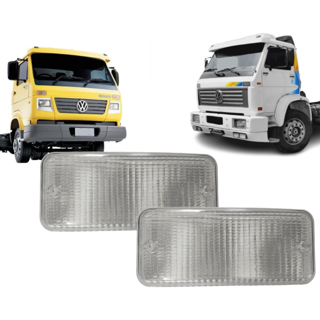 Par Lente Seta Pisca Frontal Vw Volks 8150 7100 13180 15180 Worker Delivery Titan Cabine Antiga Cristal
