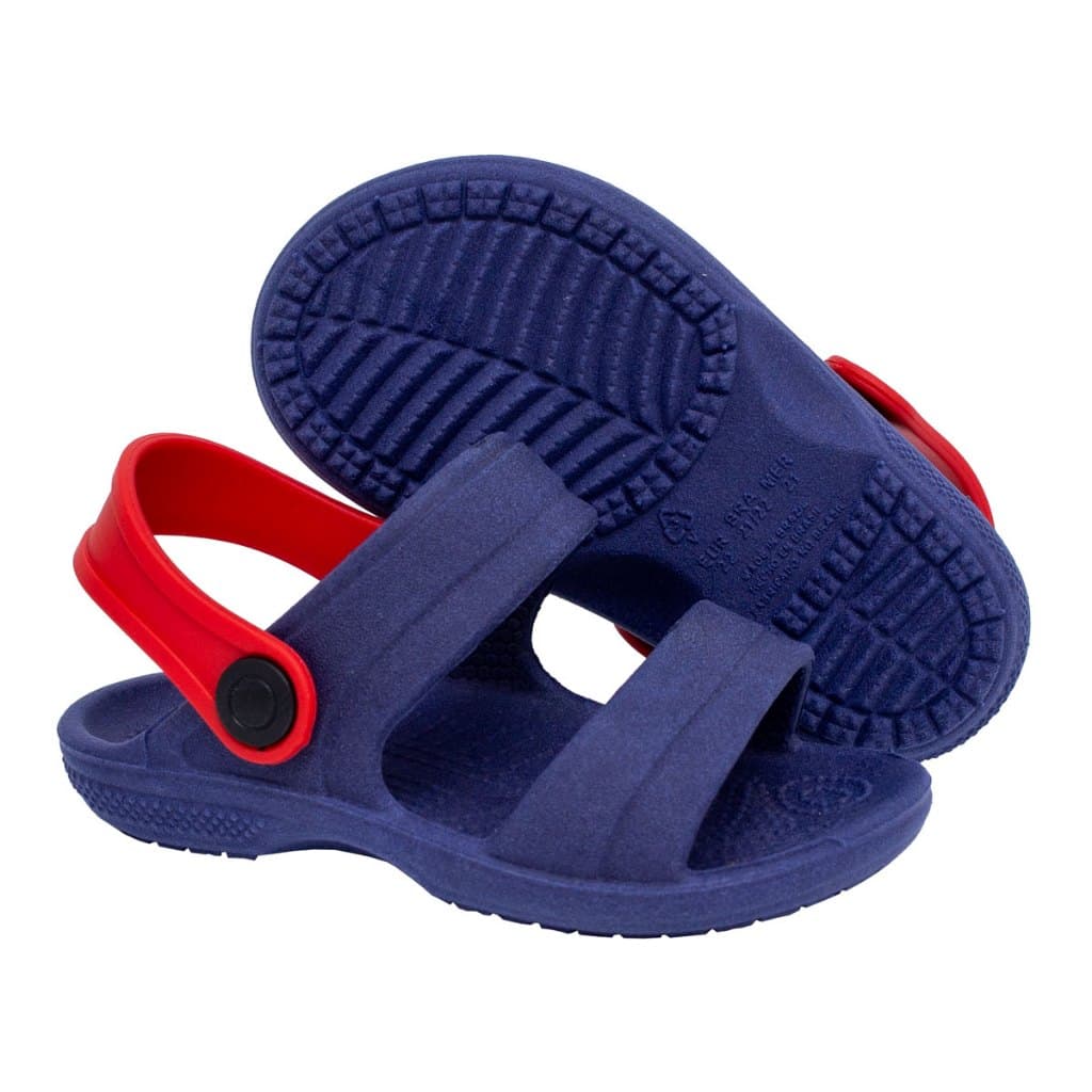Sandalia Infantil Chinelo Azul Masculino Super Macio Uso Diario 21 ao 28