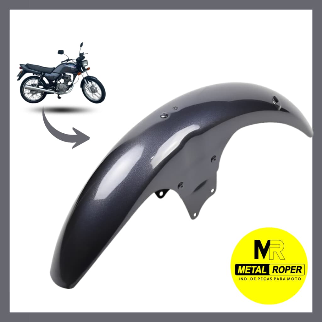 Paralama Dianteiro Honda CG Titan 125 1996 1997 Grafite Compativel Encaixe Original