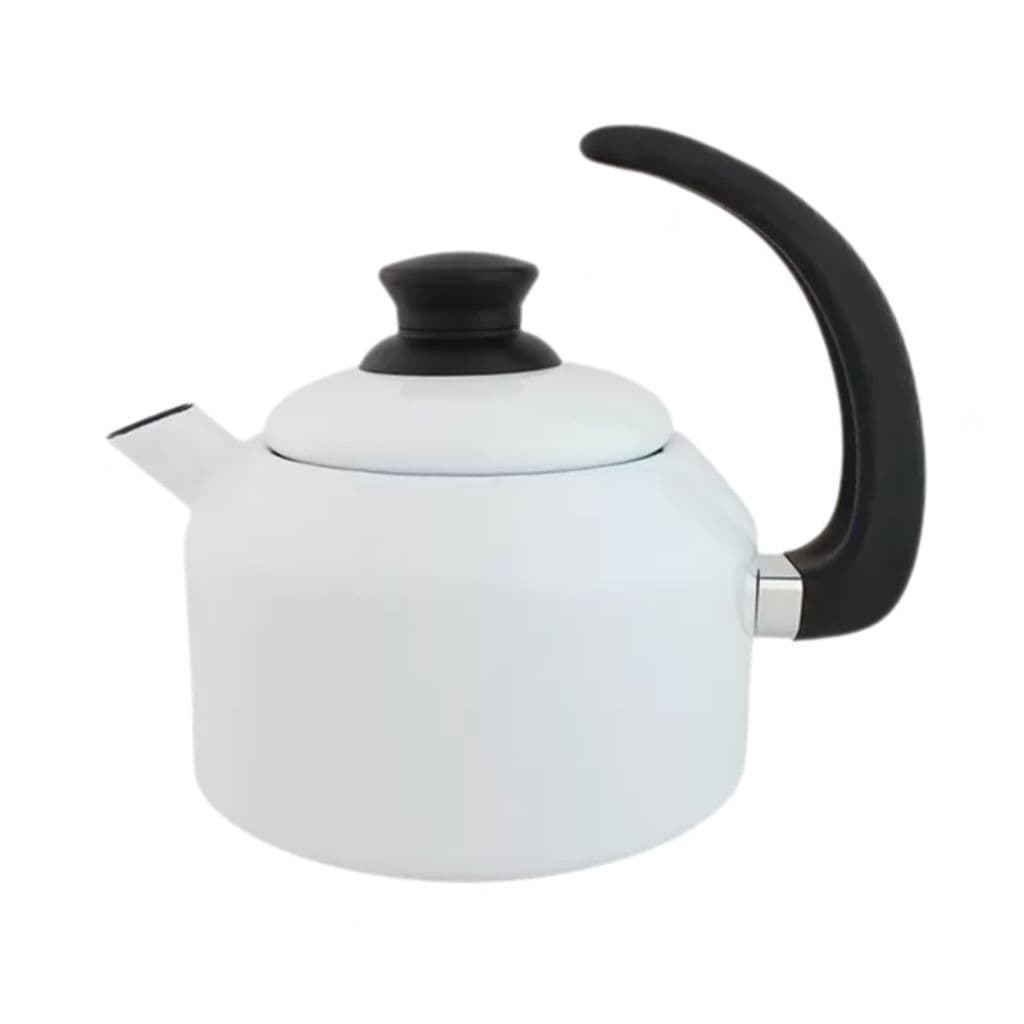 Chaleira Esmaltada Branco Gás, a Lenha e Indução Ewel 1,5L