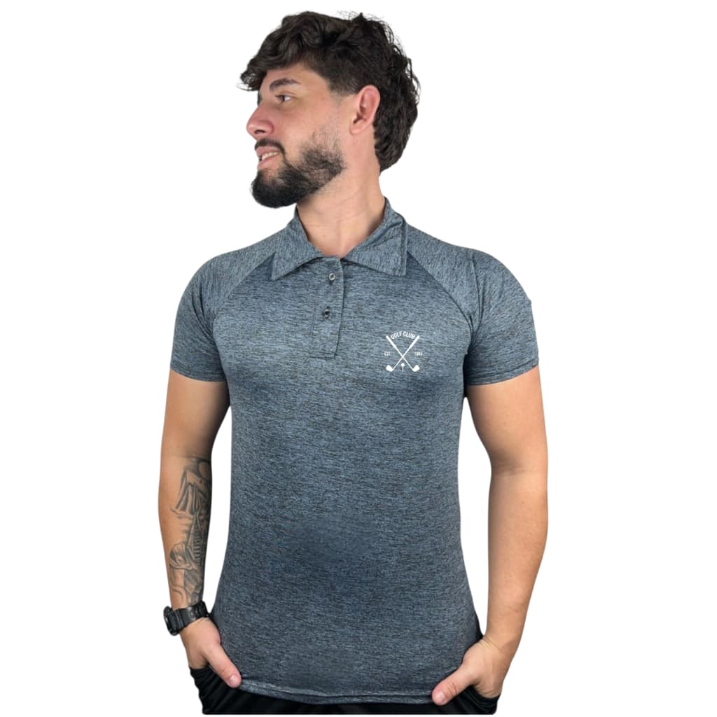 Polo Golf Masculina Dry Fit Academia Camiseta Treino Fitness Casual