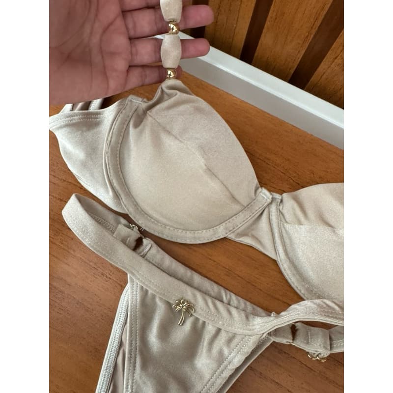 Biquíni meia taça detalhe bolinha calcinha fita fio dental marquinha moda blogueira tendência